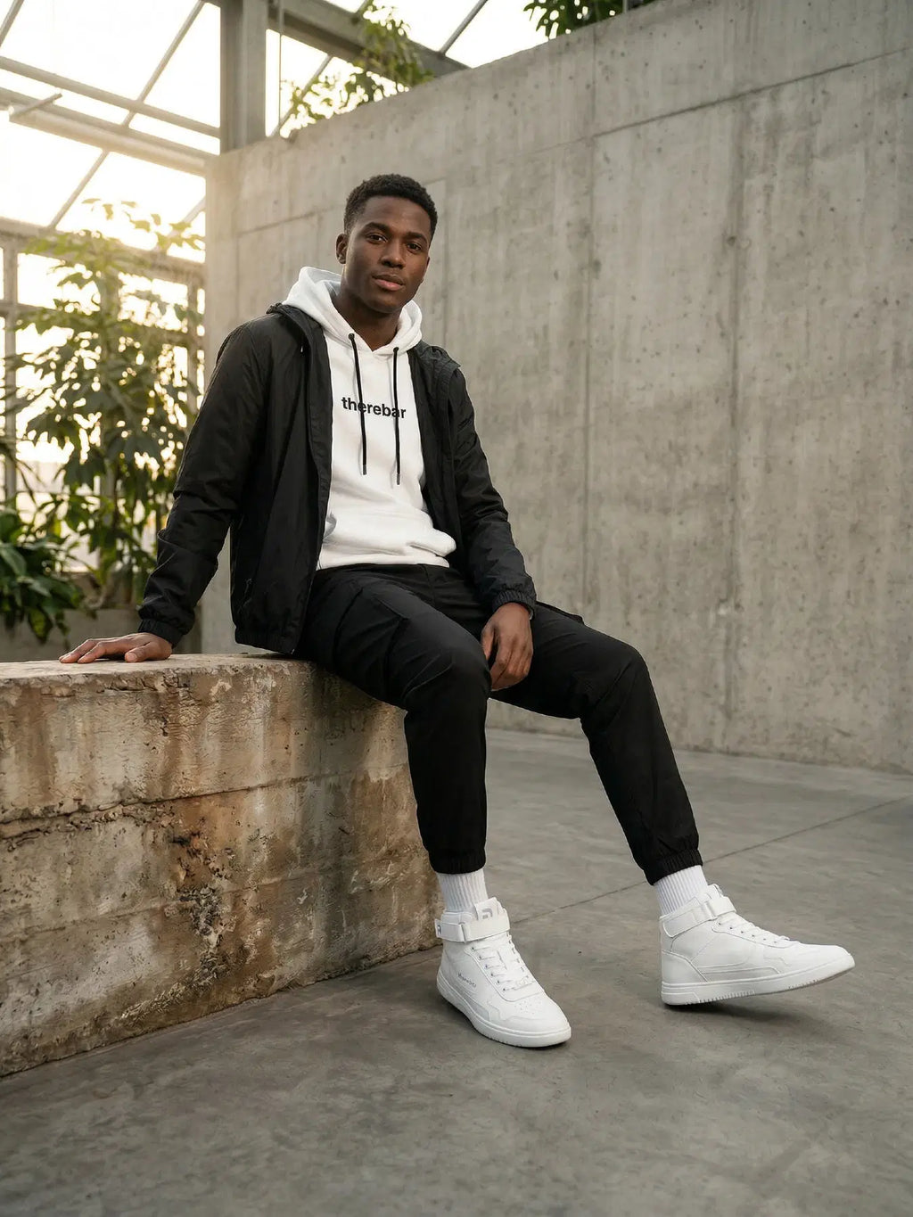 Barfuß-Sneaker Barebarics Zing - High Top - All White