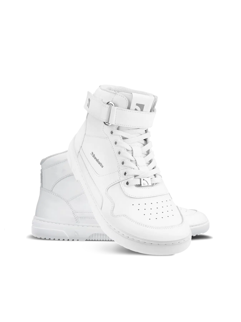 Barfuß Sneaker Barebarics Zing - High Top - All White - Leder
