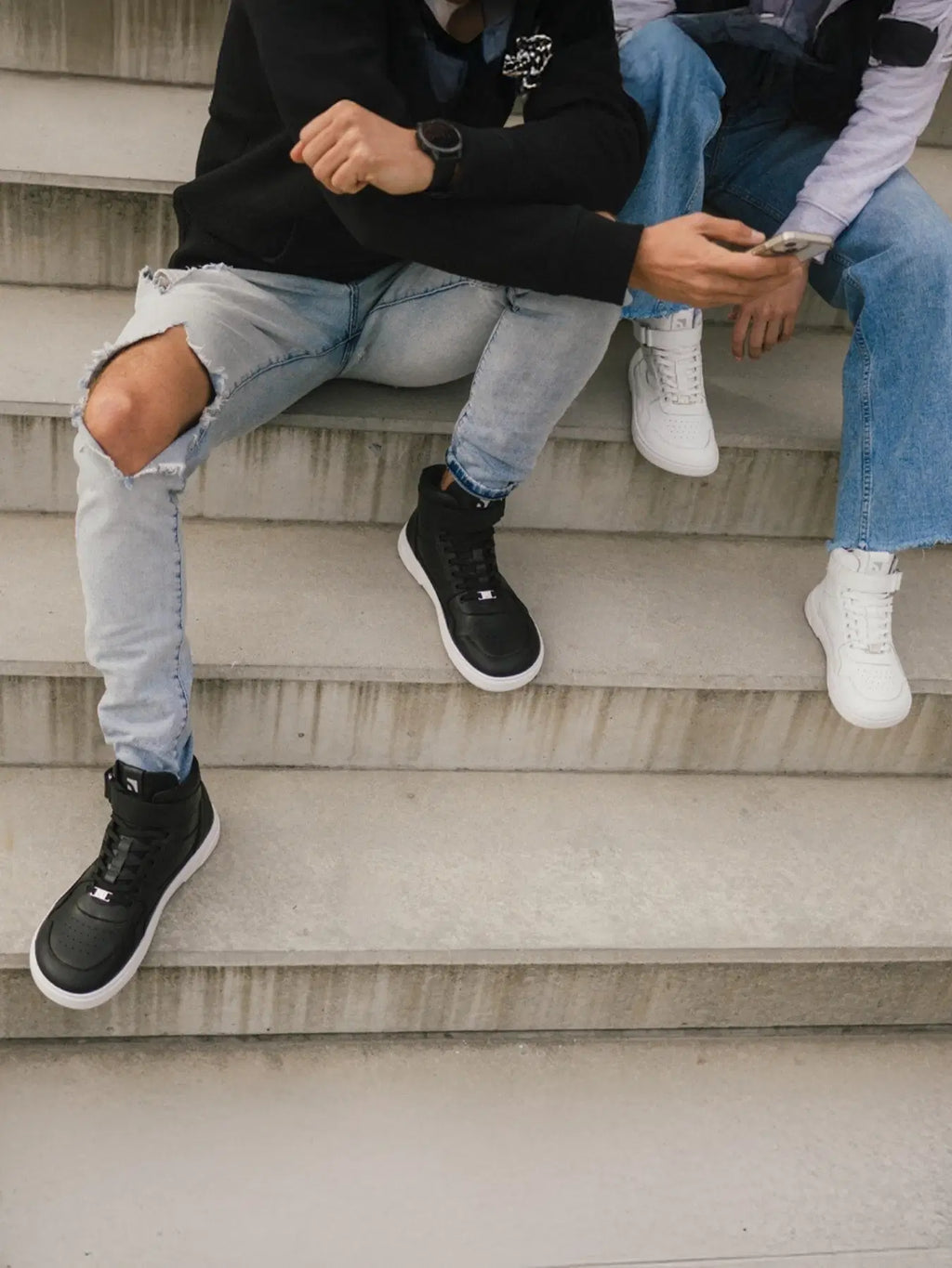 Barfuß-Sneaker Barebarics Zing - High Top - All White