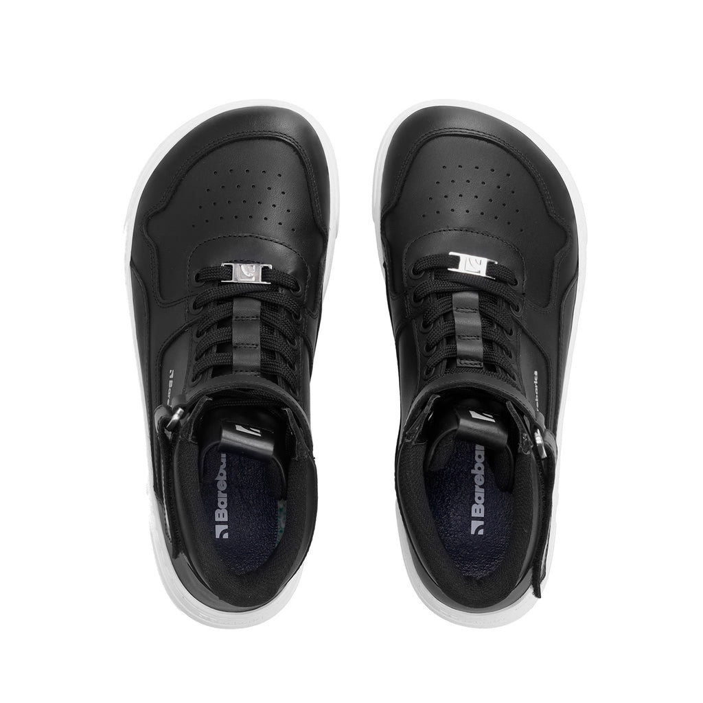 Barefoot Sneakers Barebarics Zing - High Top - Black & White