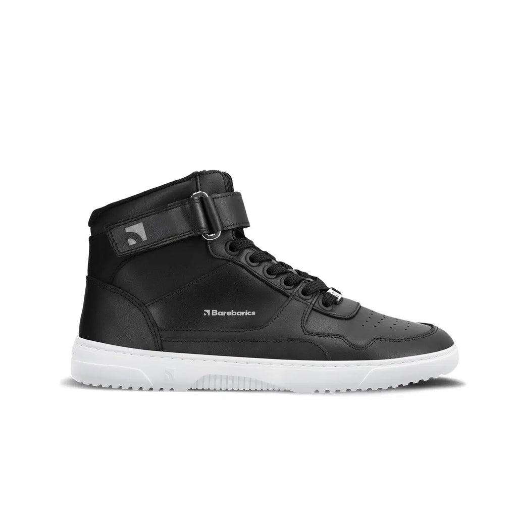 Barfuß Sneaker Barebarics Zing - High Top - Schwarz & Weiß