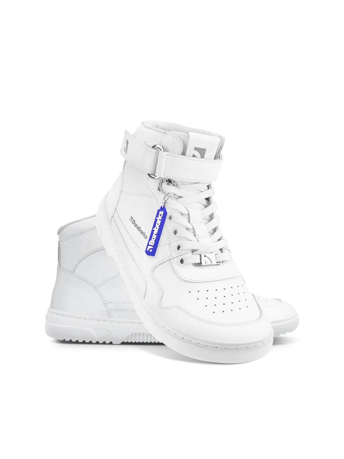 Barfuß Sneaker Barebarics Zing - High Top - All White - Leder