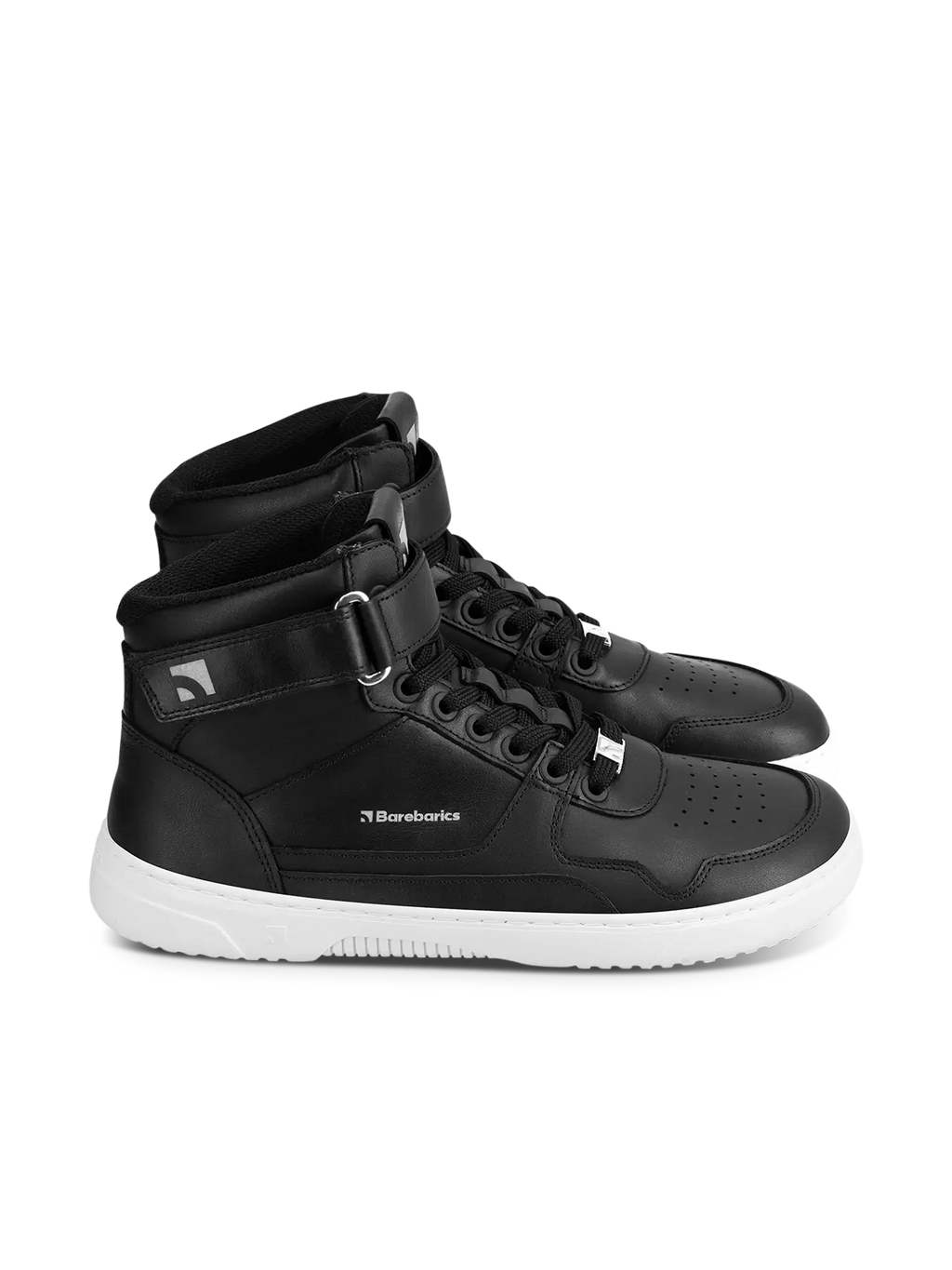 Barfuß Sneaker Barebarics Zing - High Top - Schwarz & Weiß