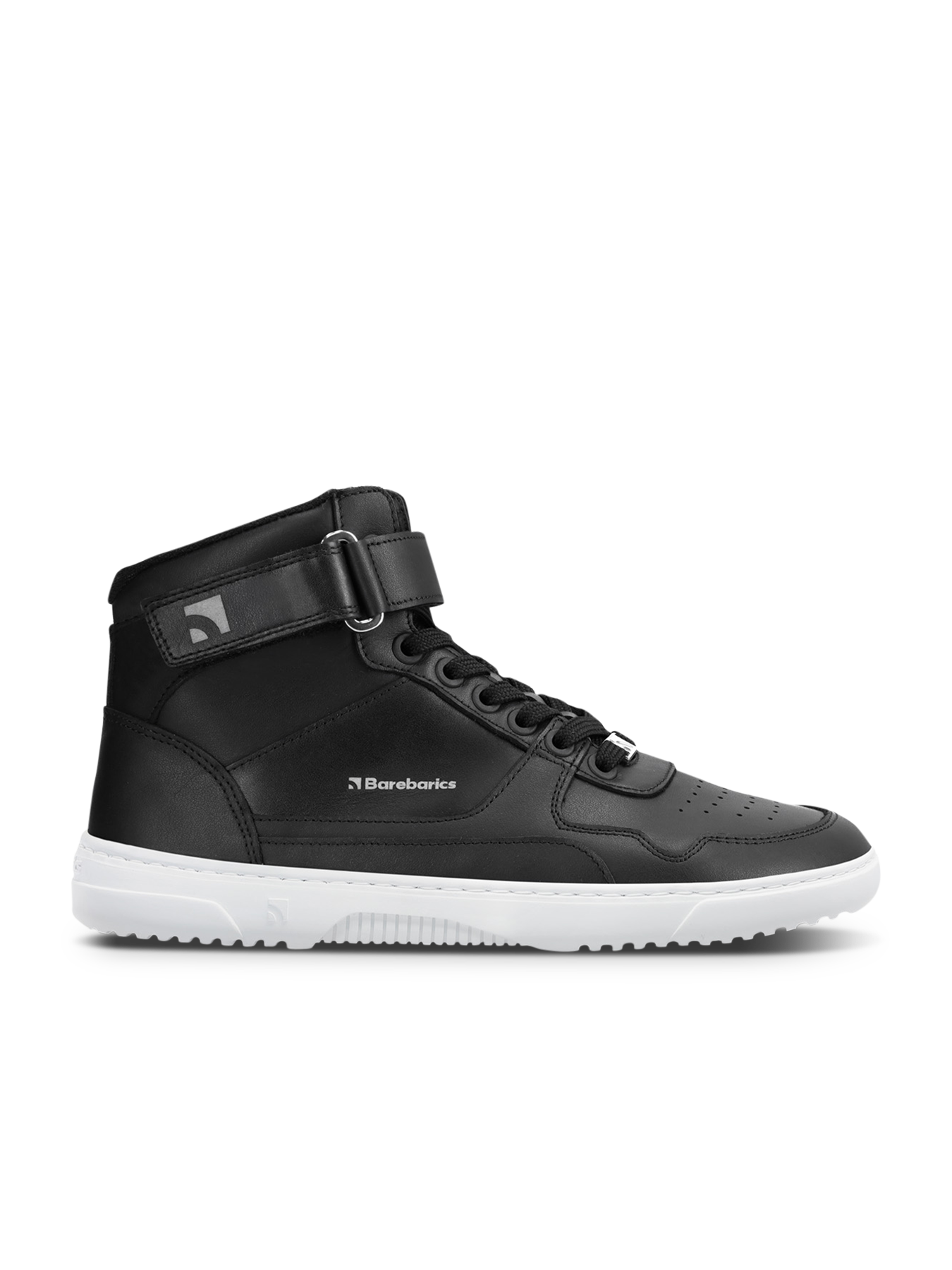 Barefoot Sneakers Barebarics Zing - High Top - Black & White - Leather
