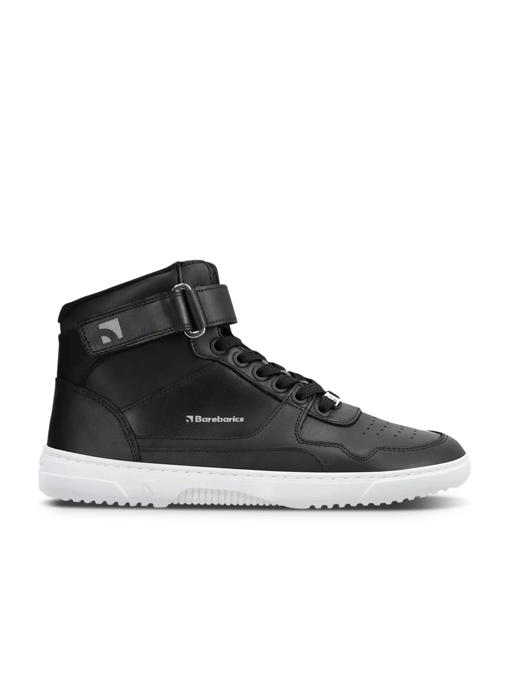 Barfuß Sneaker Barebarics Zing - High Top - Schwarz & Weiß