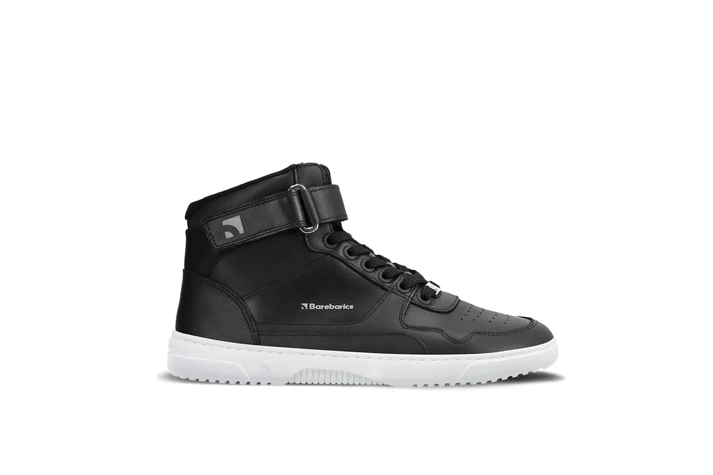Barfuß Sneaker Barebarics Zing - High Top - Schwarz & Weiß