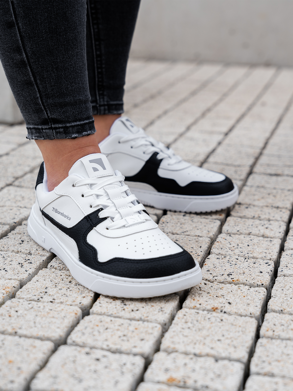 Barefoot Sneakers Barebarics Zing - White & Black