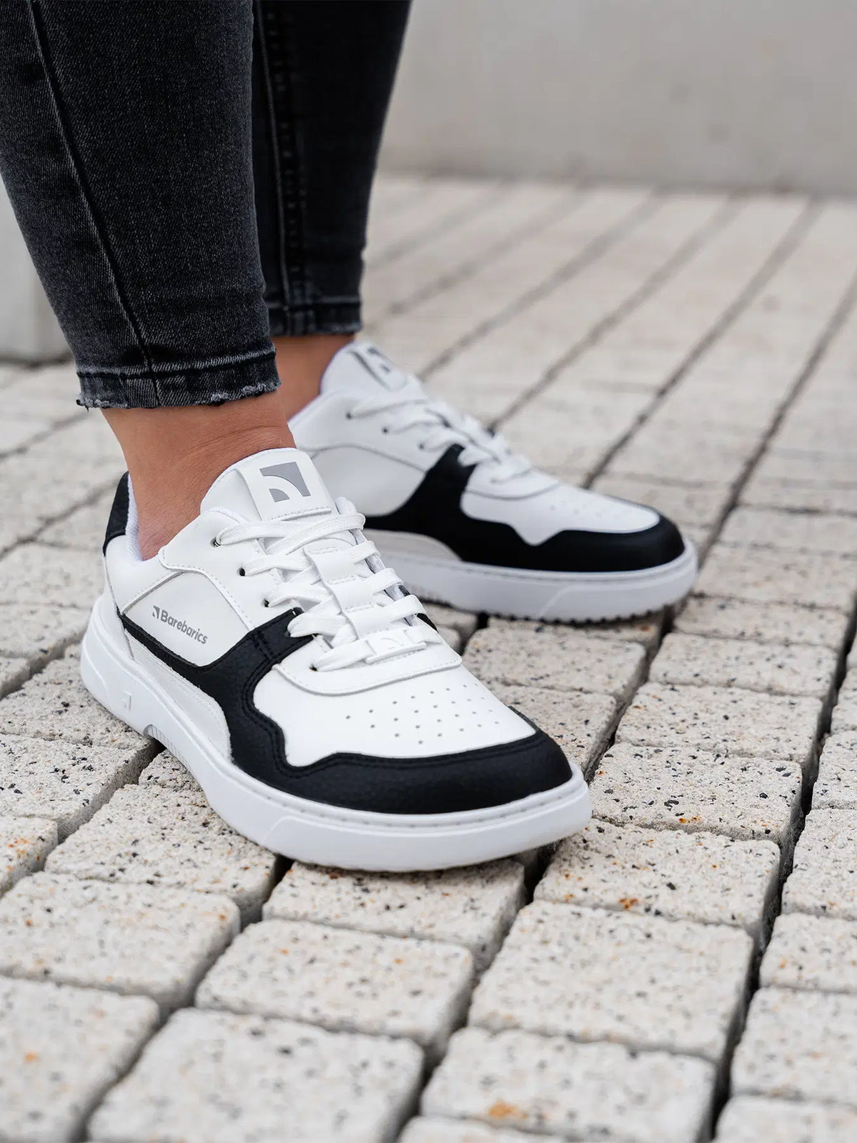 Barefoot Sneakers Barebarics Zing - White & Black