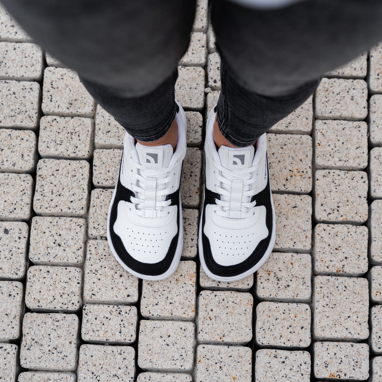 Barefoot Sneakers Barebarics Zing - White & Black