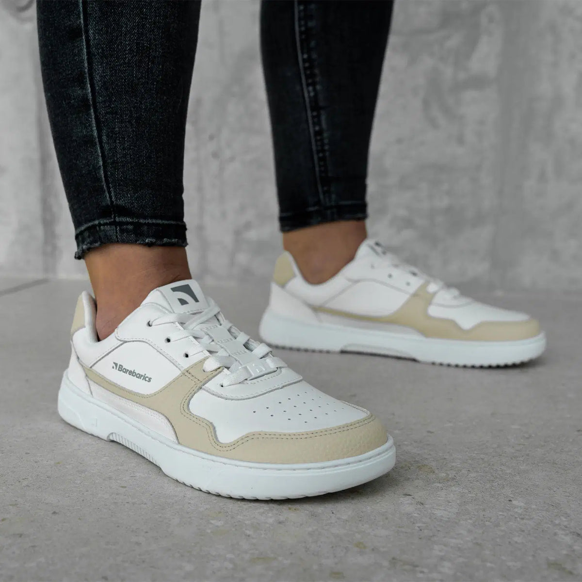Barfuß Sneaker Barebarics Zing - Weiß & Cream