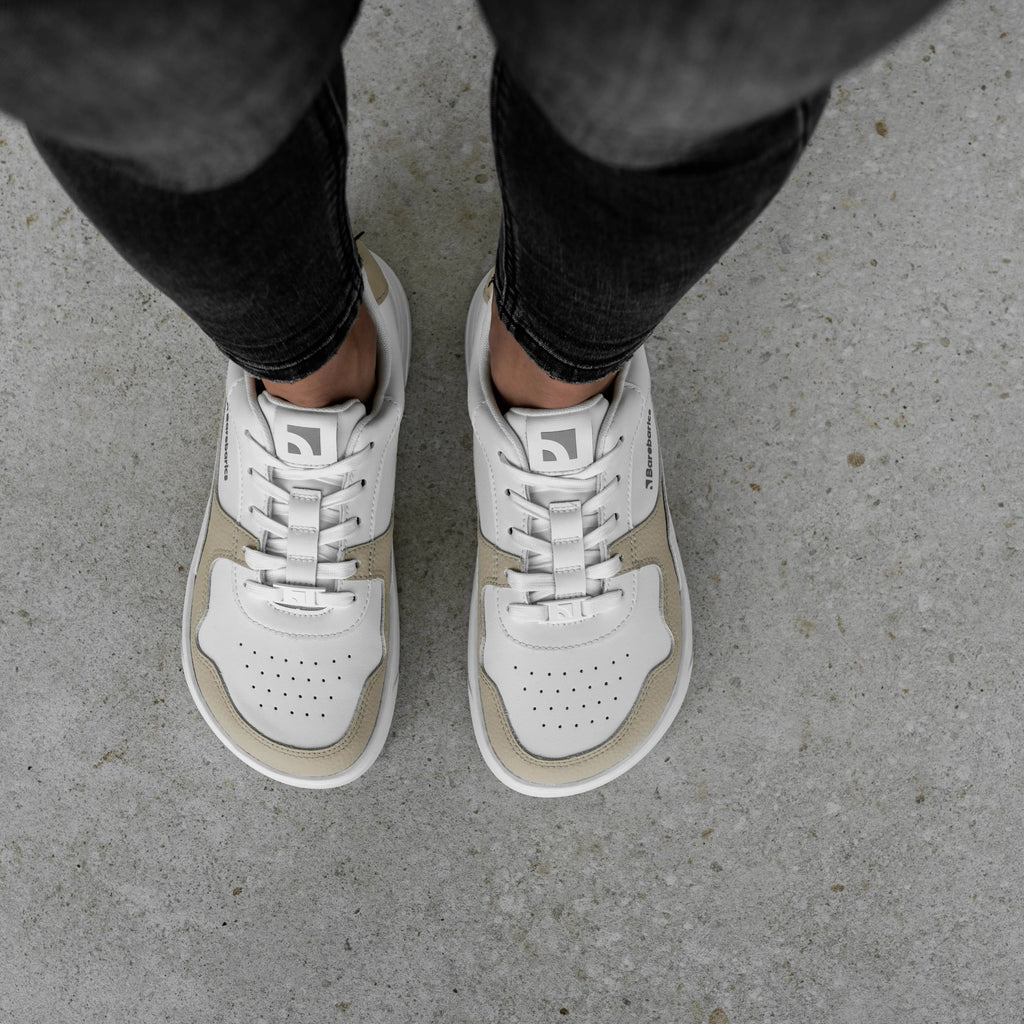 Barfuß Sneaker Barebarics Zing - Weiß & Cream