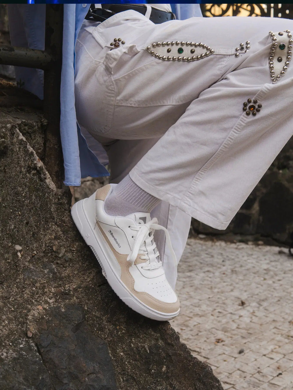 Barfuß Sneaker Barebarics Zing - Weiß & Cream