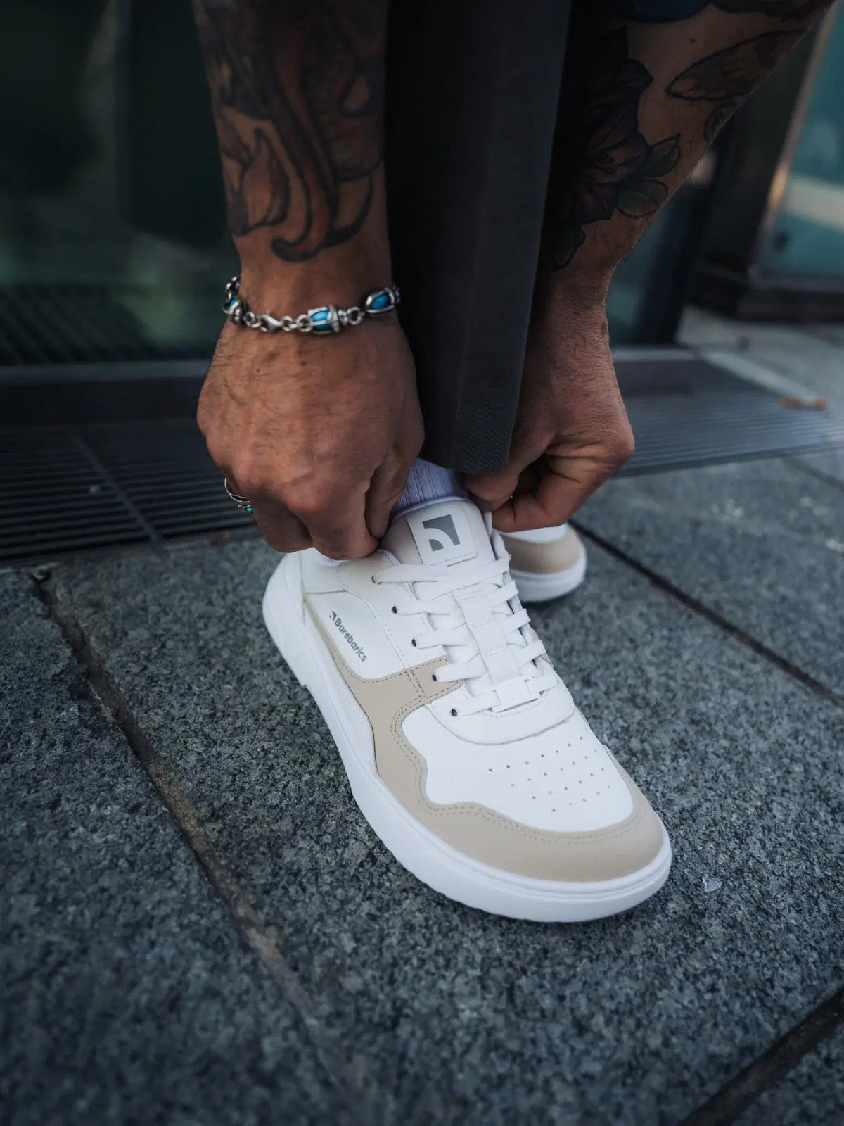 Barfuß Sneaker Barebarics Zing - Weiß & Cream