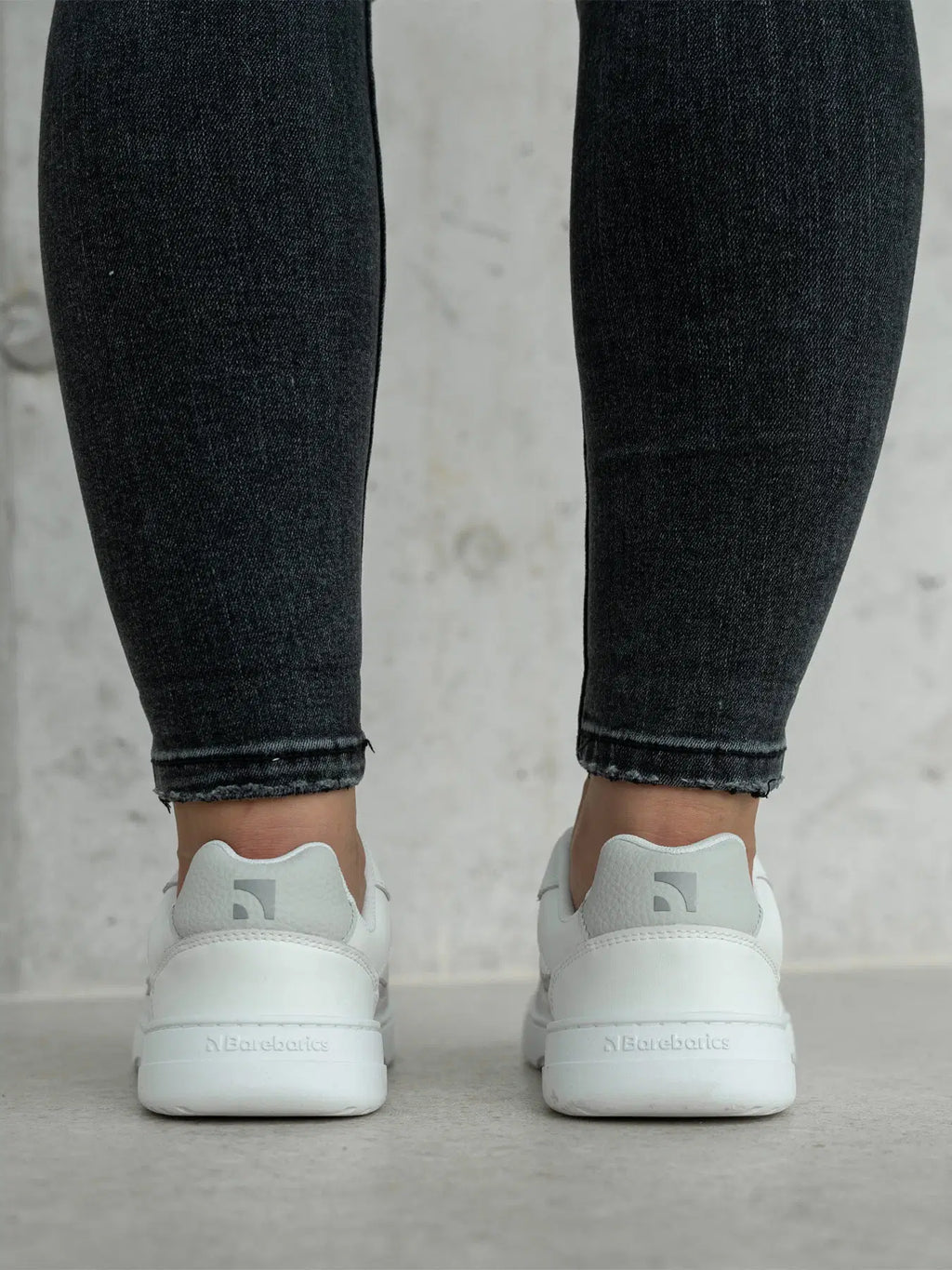 Barfuß-Sneaker Barebarics Zing - Weiß & Hellgrau
