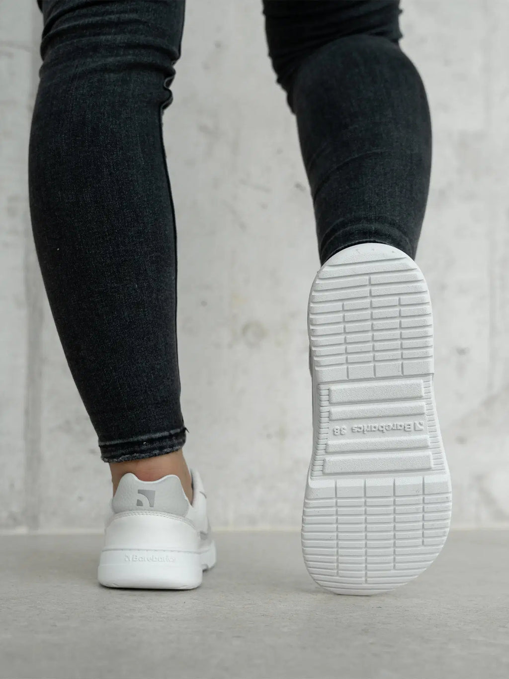 Barfuß-Sneaker Barebarics Zing - Weiß & Hellgrau