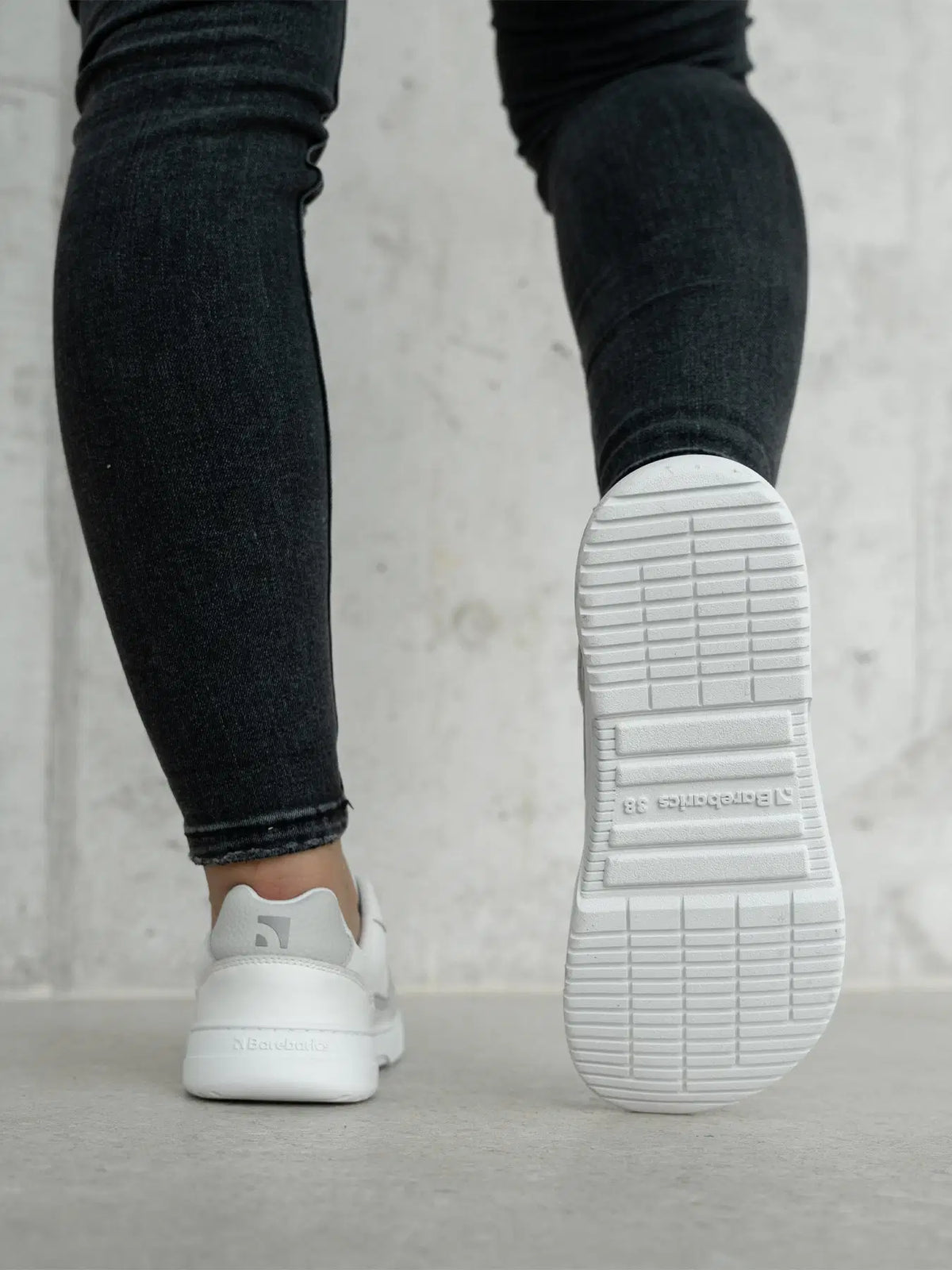 Barfuß-Sneaker Barebarics Zing - Weiß & Hellgrau