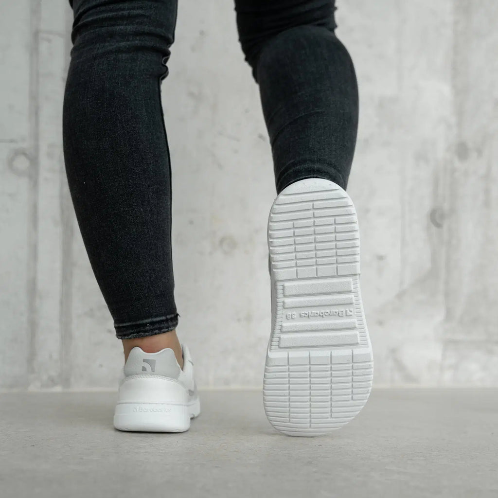 Barfuß-Sneaker Barebarics Zing - Weiß & Hellgrau