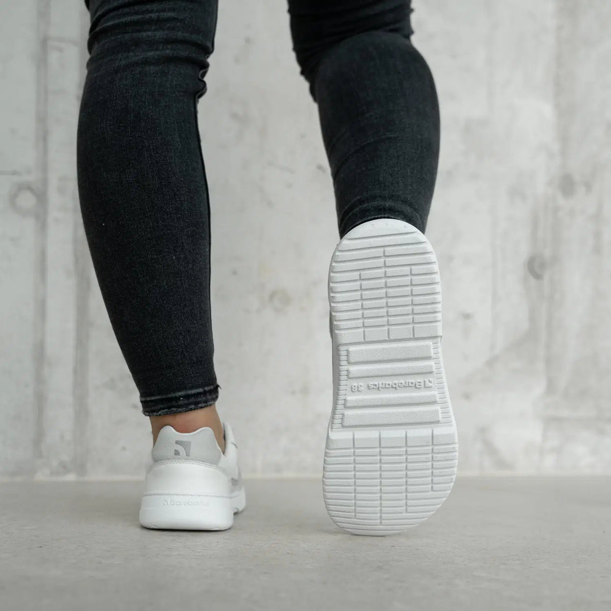 Barfuß-Sneaker Barebarics Zing - Weiß & Hellgrau