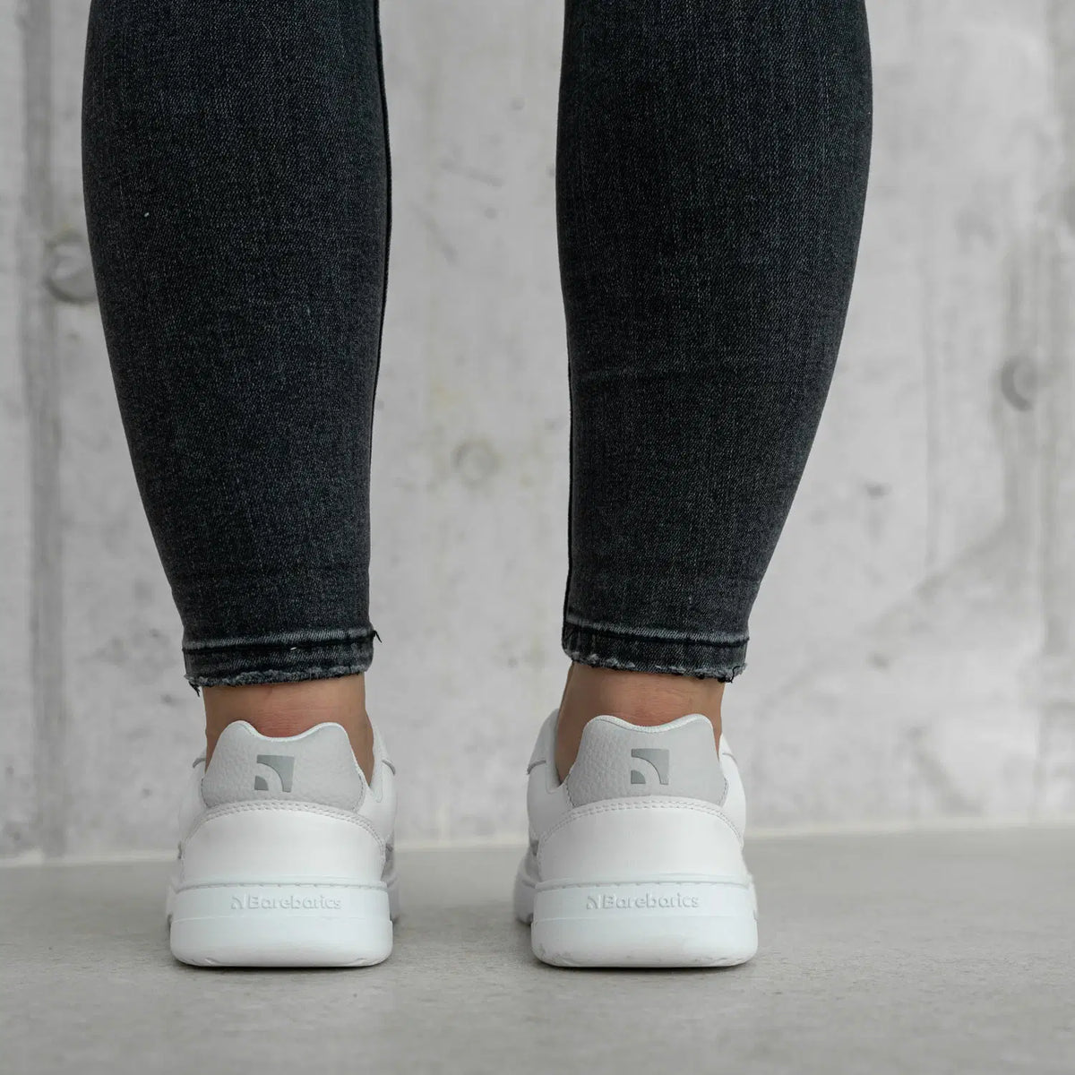 Barfuß-Sneaker Barebarics Zing - Weiß & Hellgrau