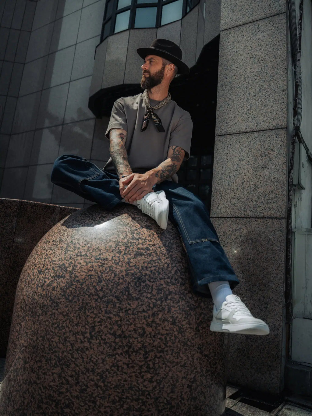 Barfuß-Sneaker Barebarics Zing - Weiß & Hellgrau