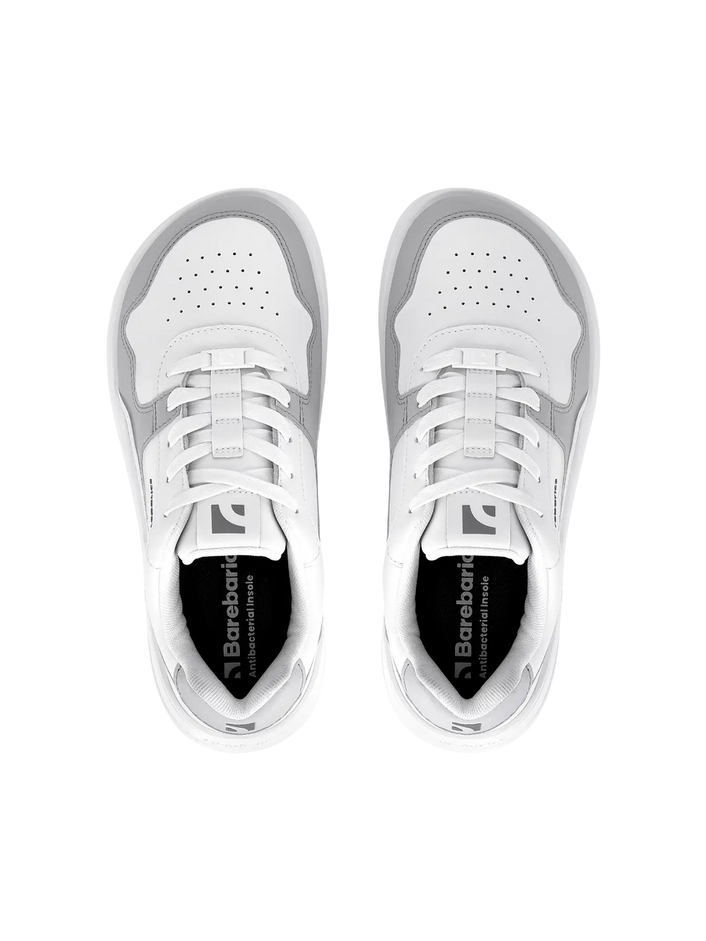 Barfuß-Sneaker Barebarics Zing - Weiß & Hellgrau