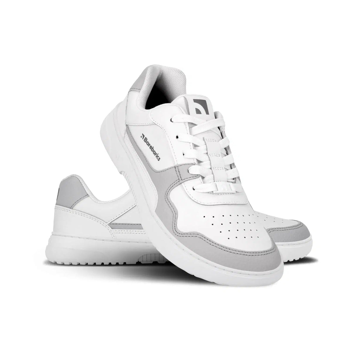 Barfuß-Sneaker Barebarics Zing - Weiß & Hellgrau
