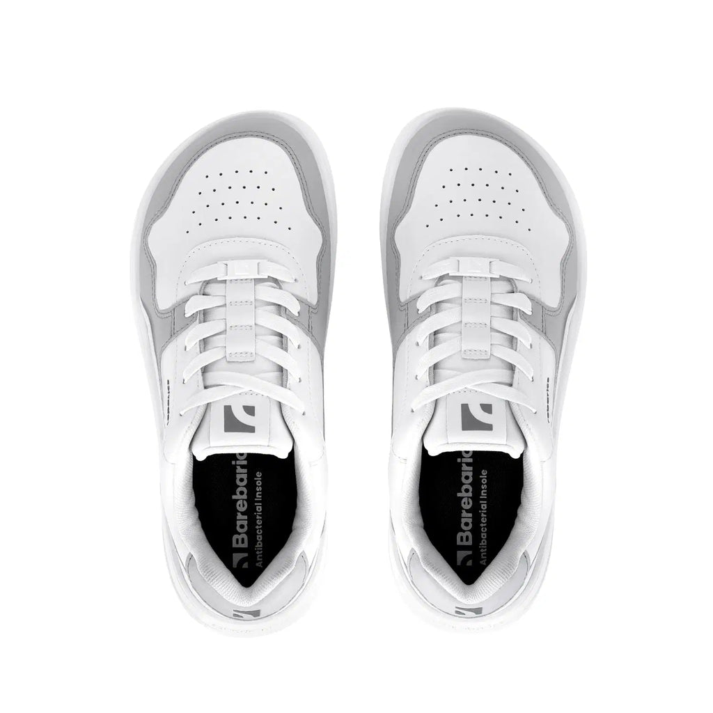 Barfuß-Sneaker Barebarics Zing - Weiß & Hellgrau