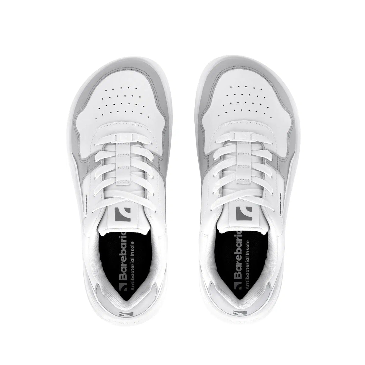 Barfuß-Sneaker Barebarics Zing - Weiß & Hellgrau