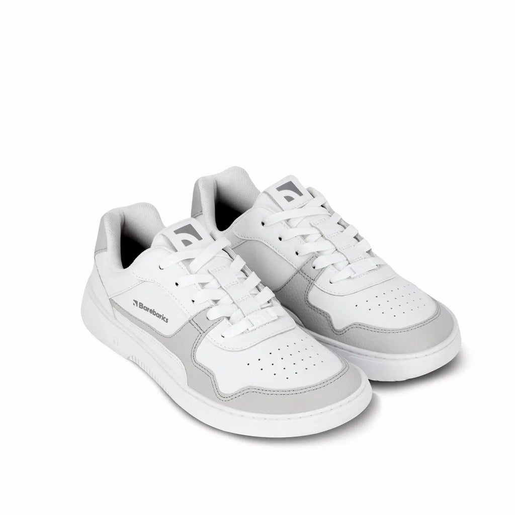 Barfuß-Sneaker Barebarics Zing - Weiß & Hellgrau