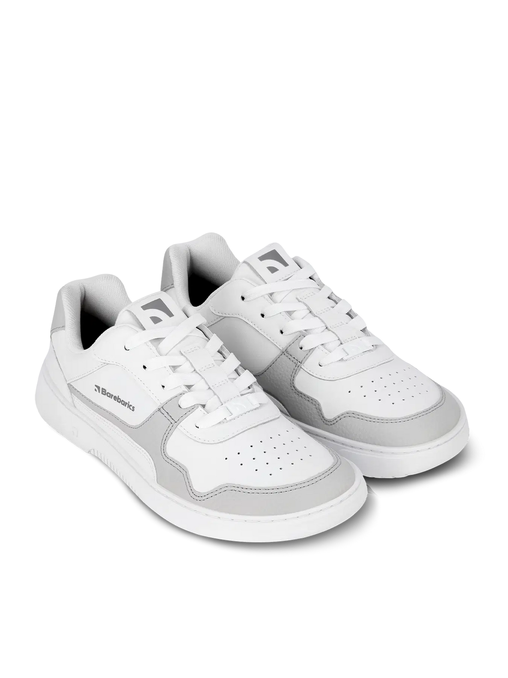 Barfuß-Sneaker Barebarics Zing - Weiß & Hellgrau