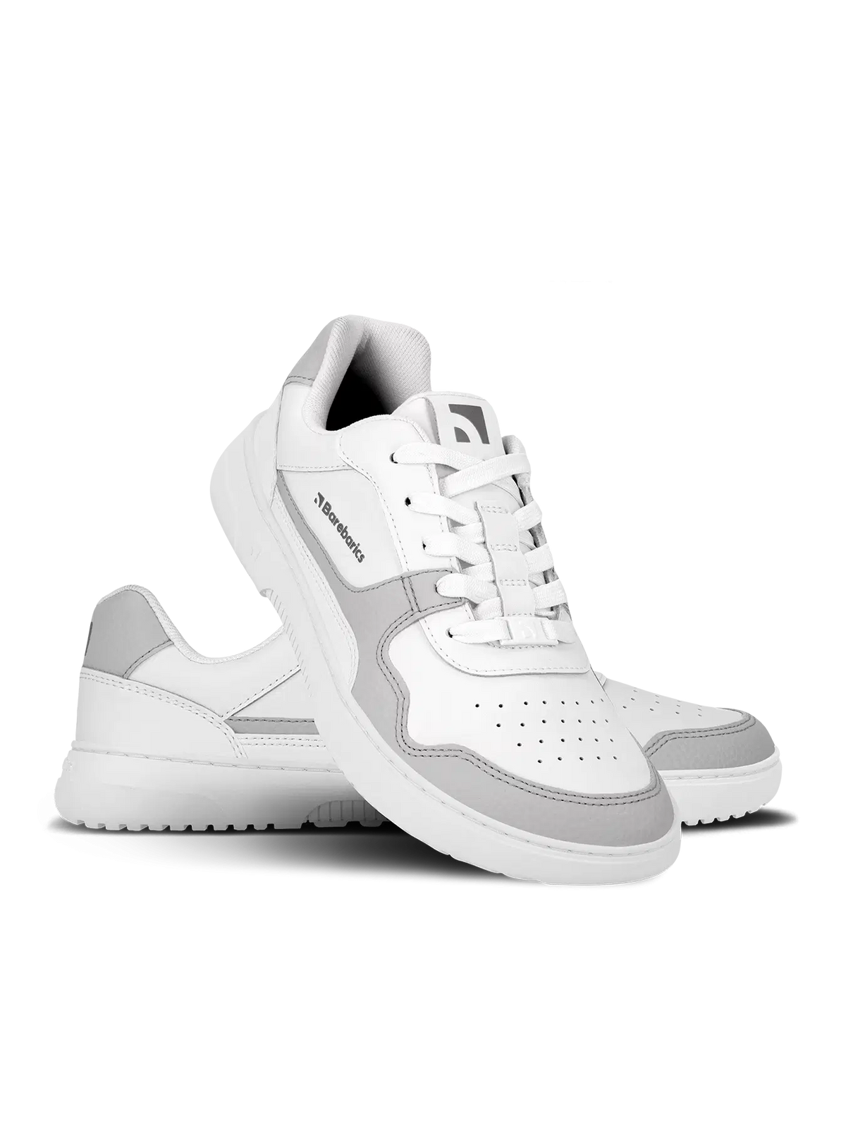 Barfuß-Sneaker Barebarics Zing - Weiß & Hellgrau