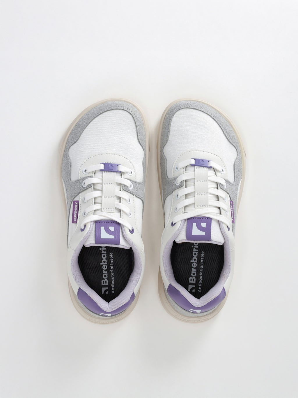 Barfuß-Sneaker Barebarics Zing - Weiß & Lila