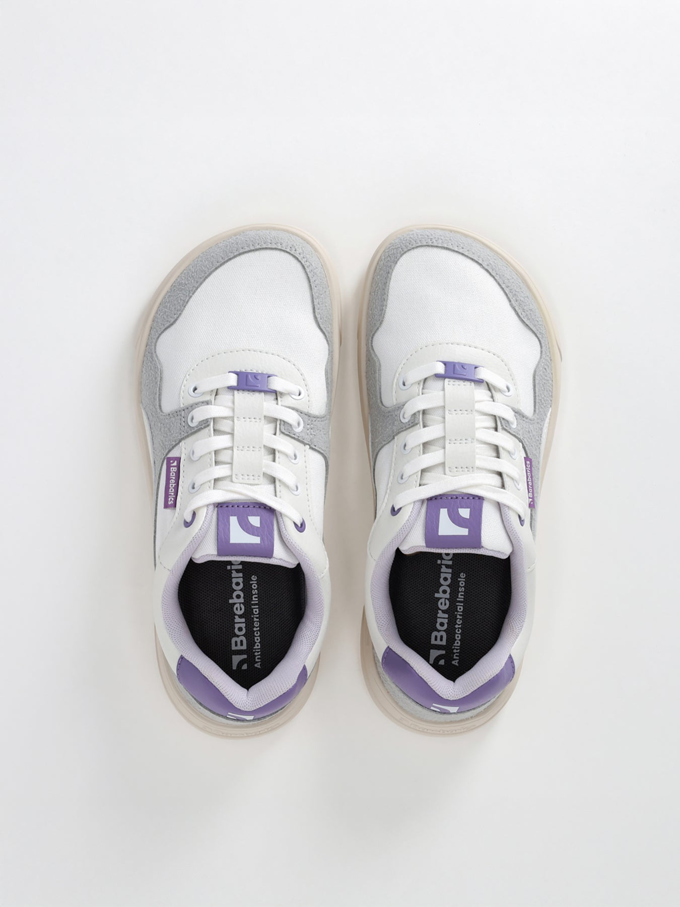 Barfuß-Sneaker Barebarics Zing - Weiß & Lila