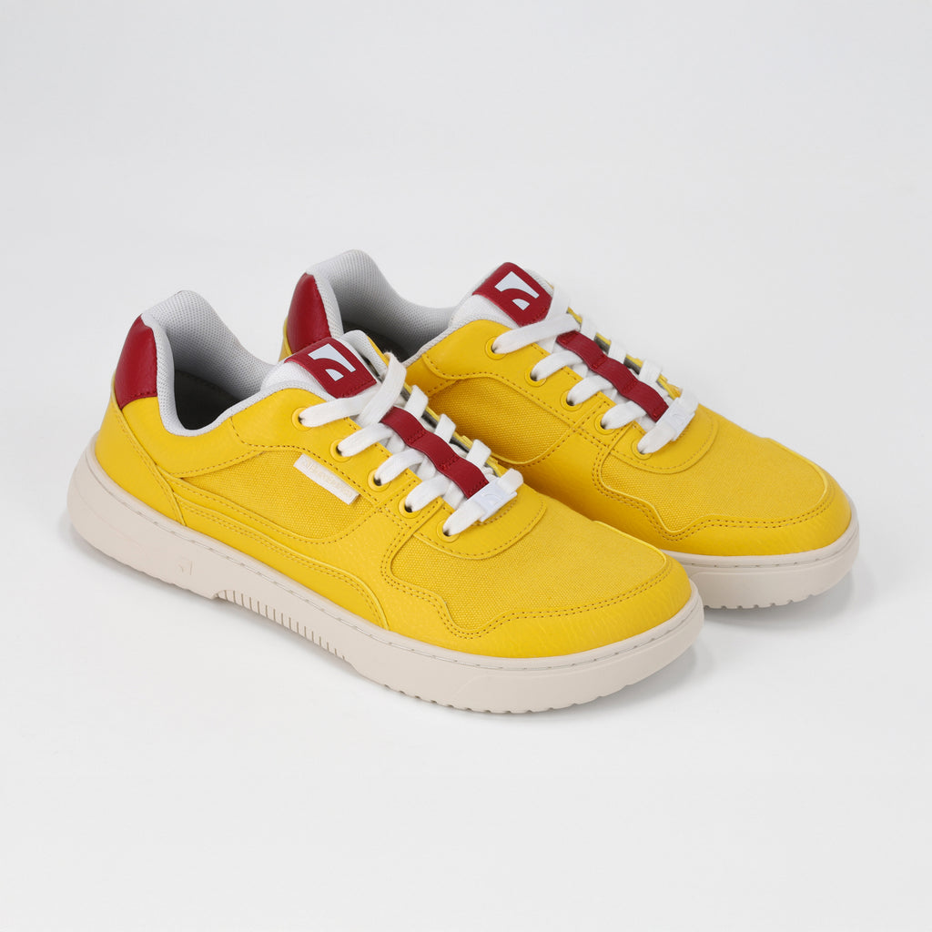 Barfuß-Sneaker Barebarics Zing – Gelb & Rot
