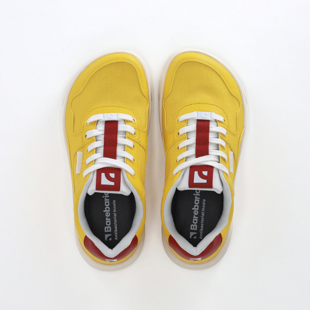 Barfuß-Sneaker Barebarics Zing – Gelb & Rot