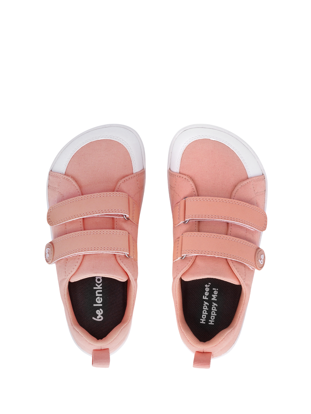 Barfuß-Sneaker für Kinder Be Lenka Canvi Preschool - Korallenrosa