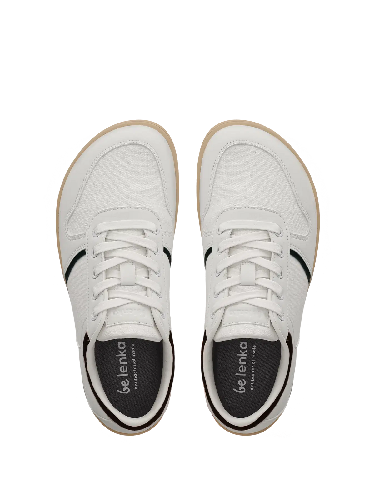 Barefoot Sneakers - Be Lenka Echo - White & Black Vegan