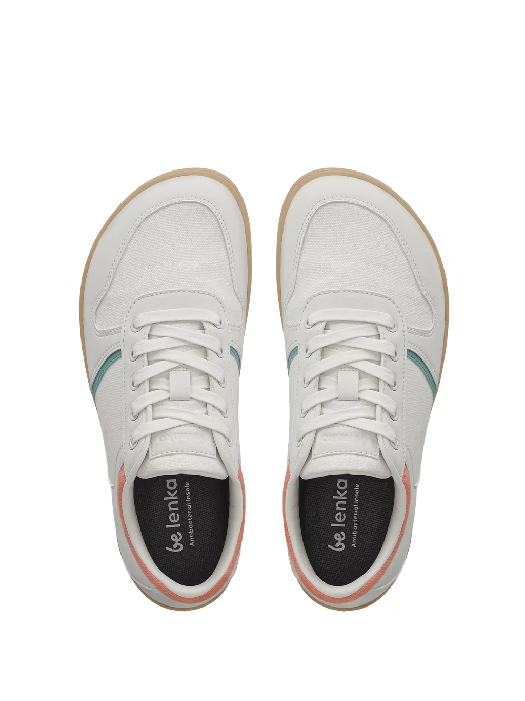 Barefoot Sneakers - Be Lenka Echo - White & Cotton Candy Vegan