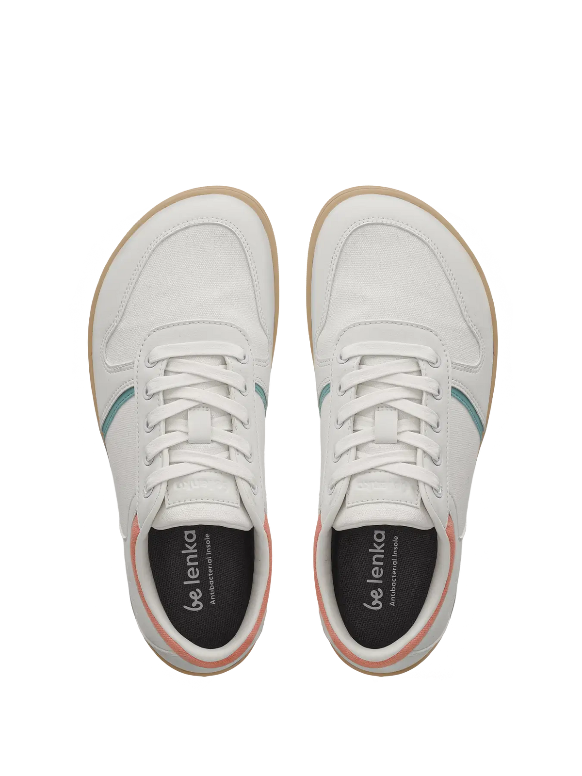 Barefoot Sneakers - Be Lenka Echo - White & Cotton Candy Vegan