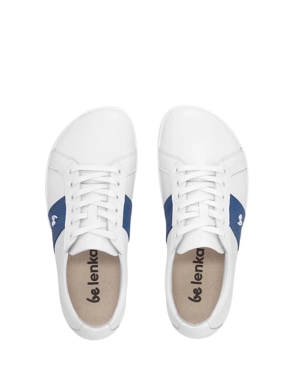 Barfuß-Sneaker Be Lenka Elite – Weiß & Dunkelblau