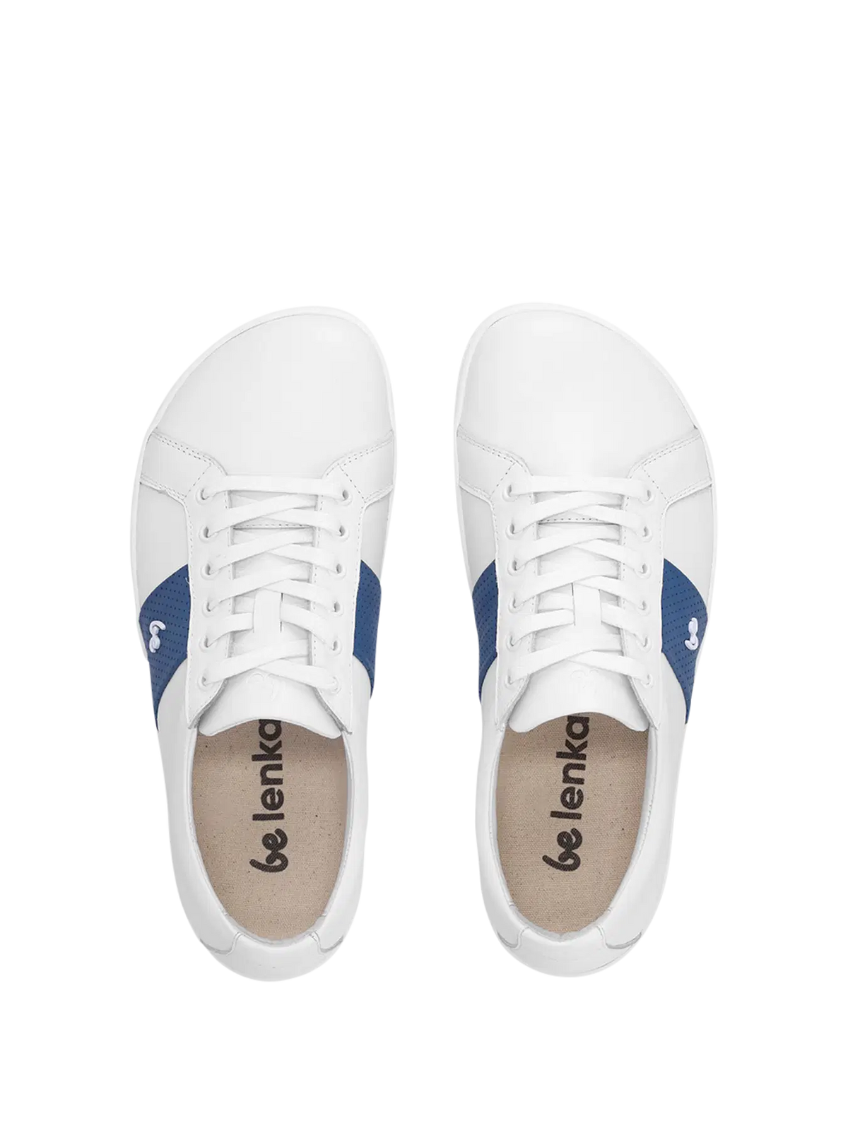 Barfuß-Sneaker Be Lenka Elite – Weiß & Dunkelblau