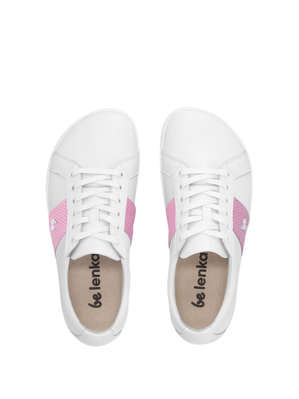 Barfuß Sneaker Be Lenka Elite - Weiß & Rosa