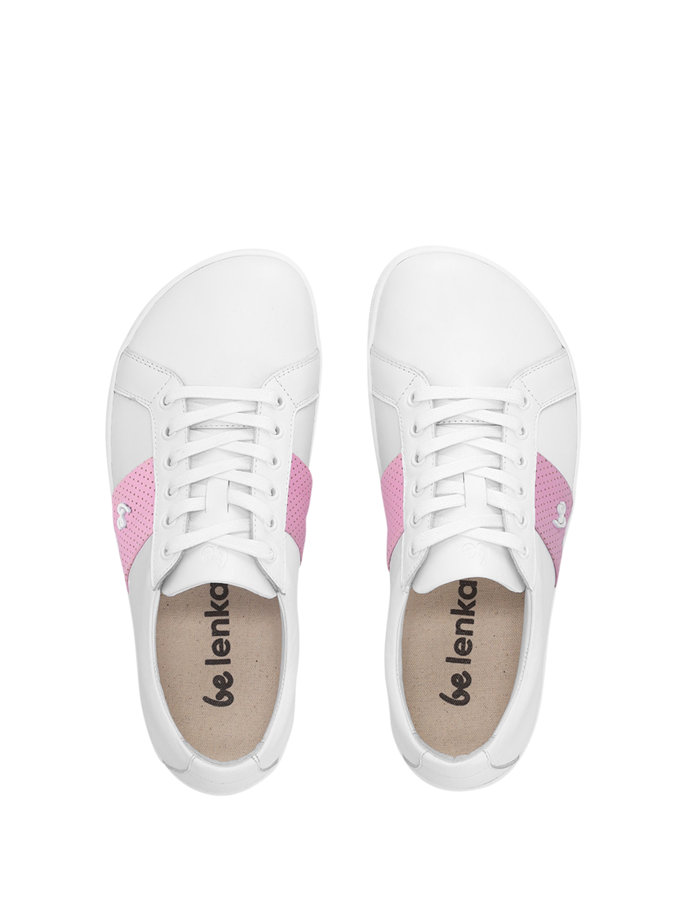 Barfuß Sneaker Be Lenka Elite - Weiß & Rosa