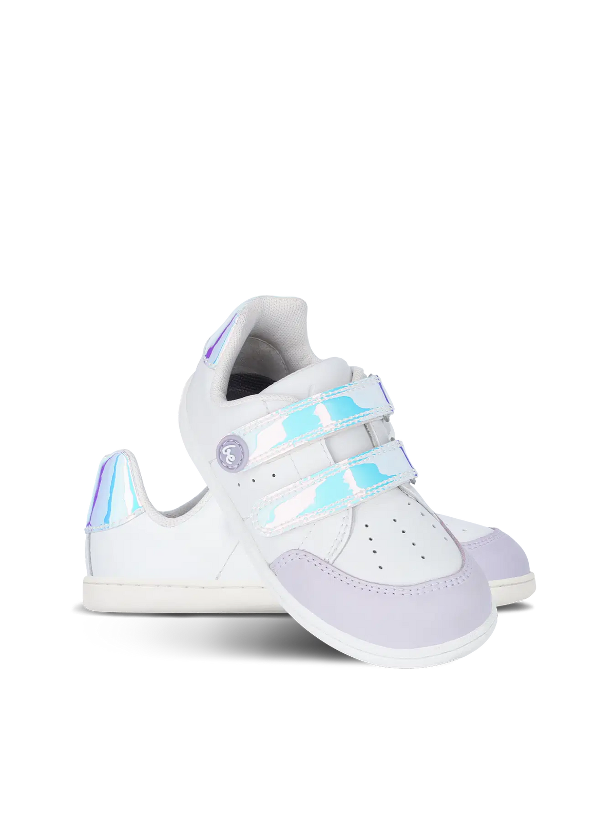 Kids barefoot sneakers Be Lenka Energise Kids - White & Iridescent