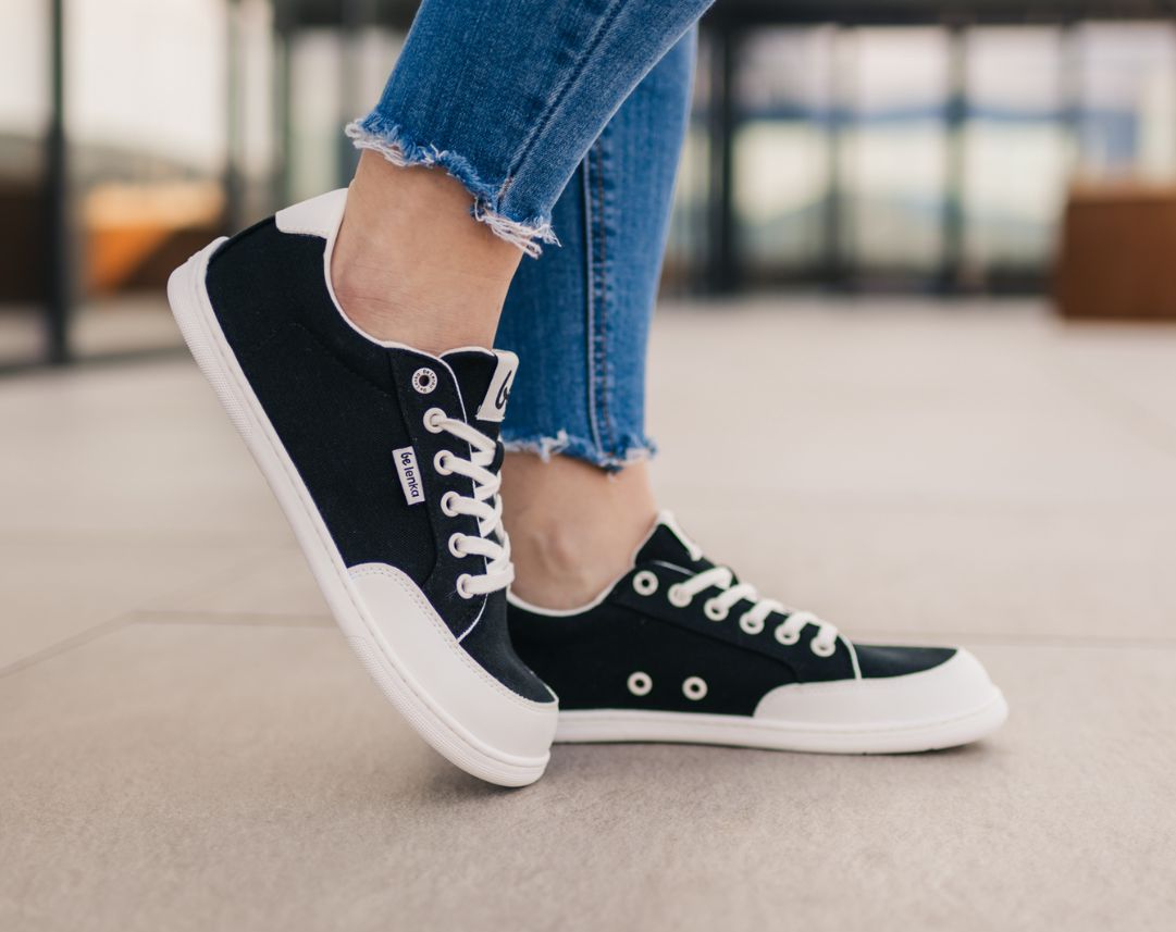 Barfuß Sneaker Be Lenka Rebound - Schwarz & Weiß