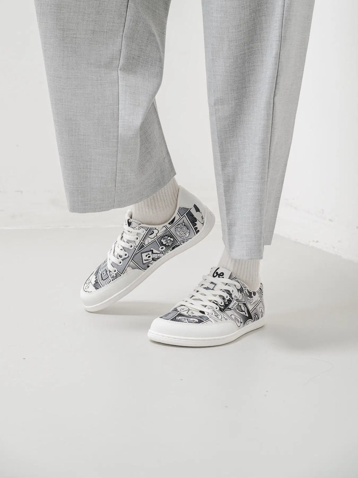 Barefoot Sneakers Be Lenka Rebound - Comics Black & White