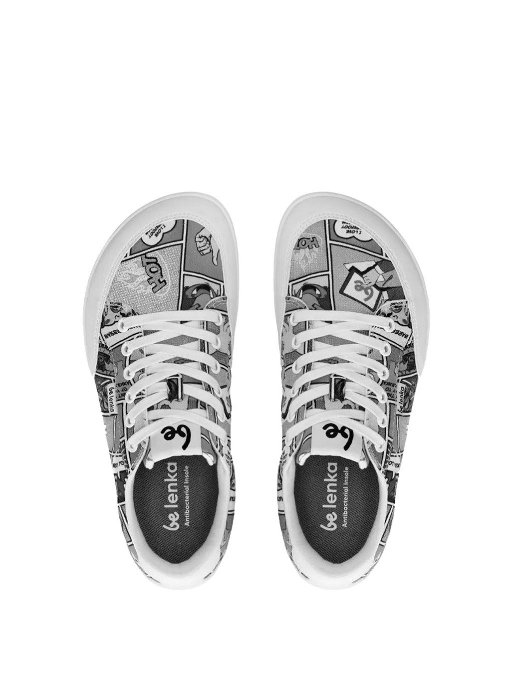 Barefoot Sneakers Be Lenka Rebound - Comics Black & White
