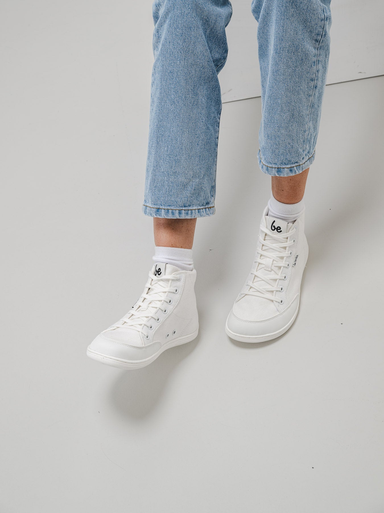 Barfuß-Sneaker Be Lenka Rebound - High Top - All White