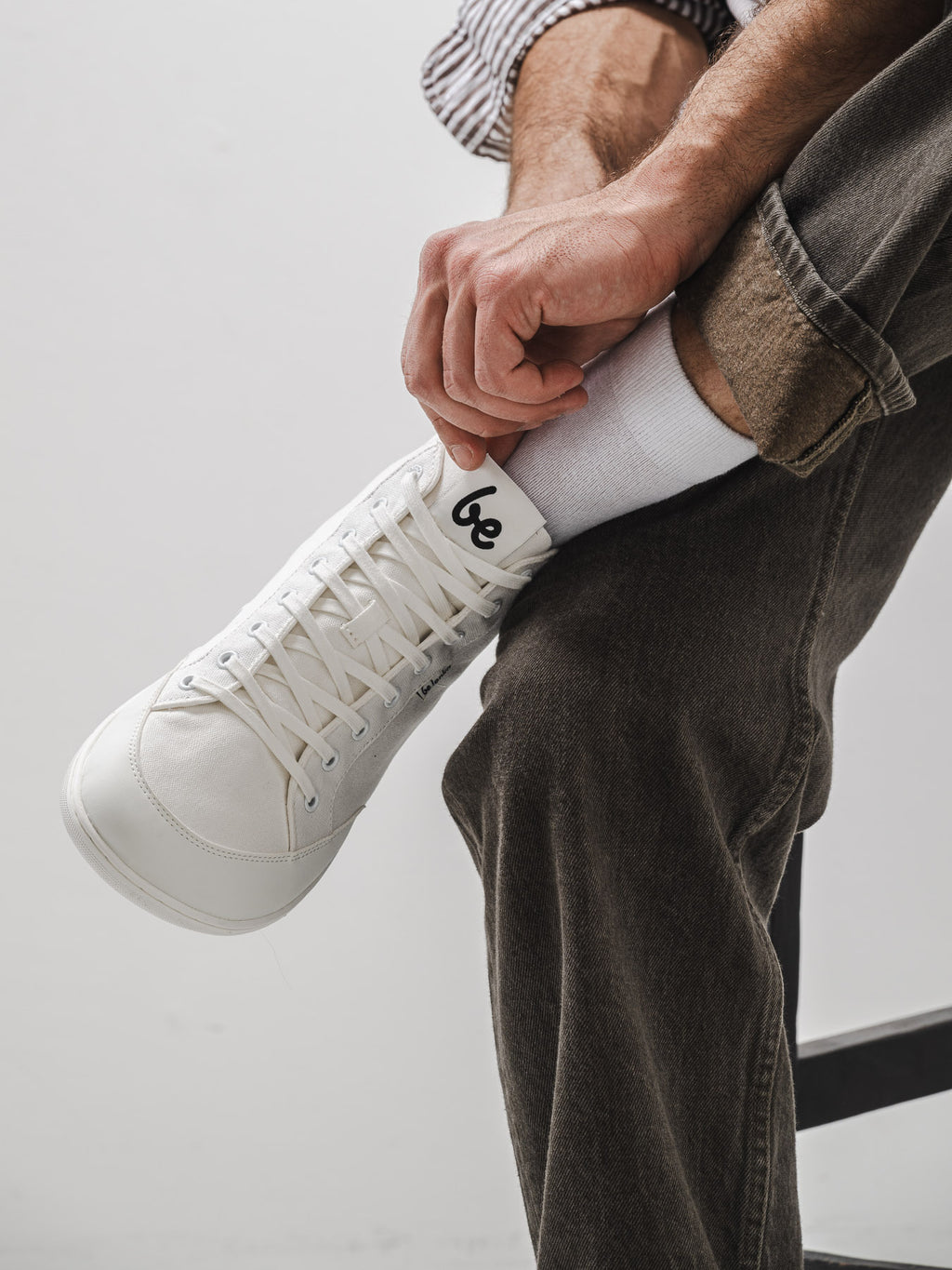 Barfuß-Sneaker Be Lenka Rebound - High Top - All White
