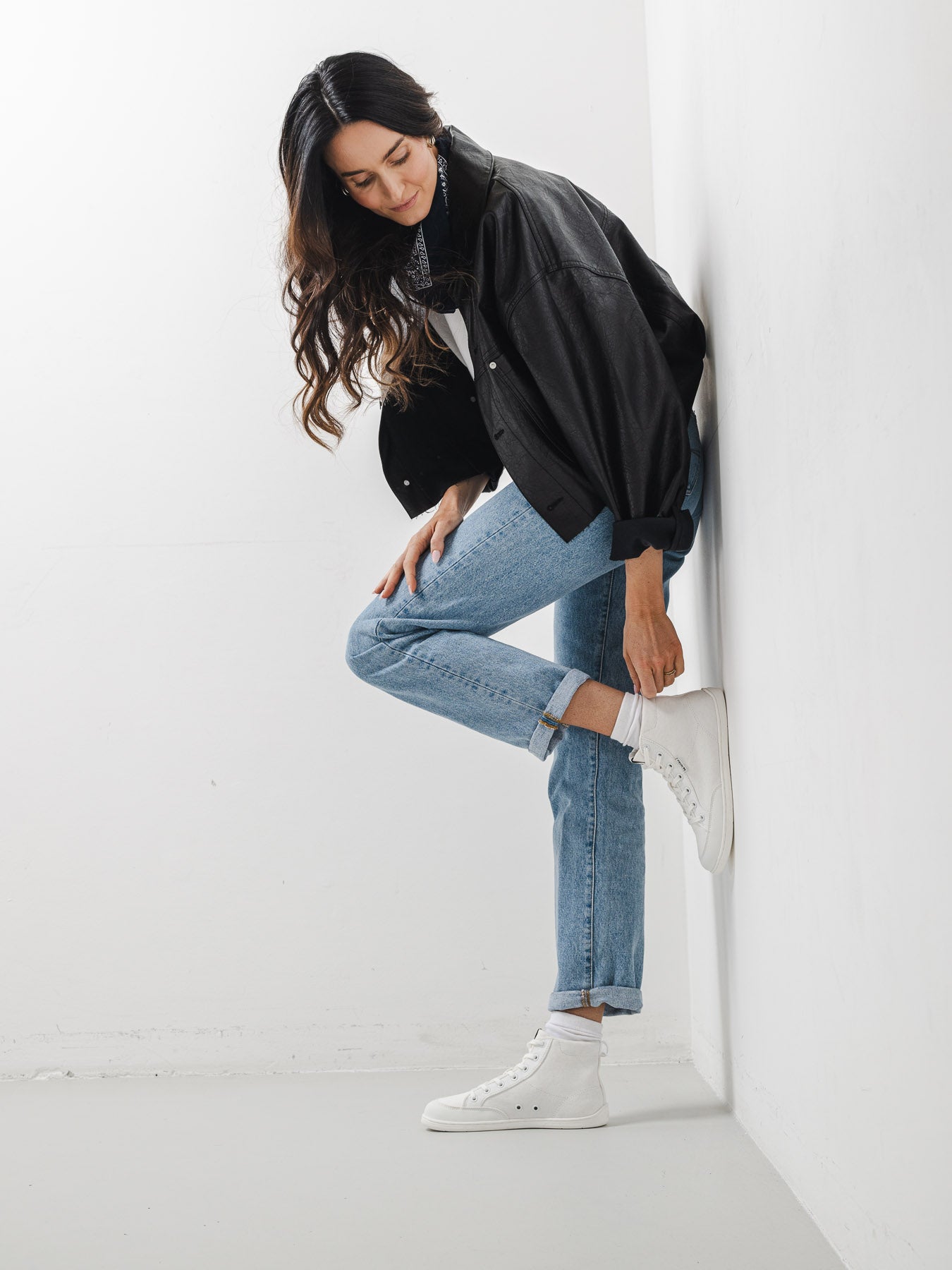 Barfuß-Sneaker Be Lenka Rebound - High Top - All White